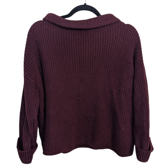Lord & Taylor Burgundy Knit Sweater Size S 🍂 - Picture 4 of 10